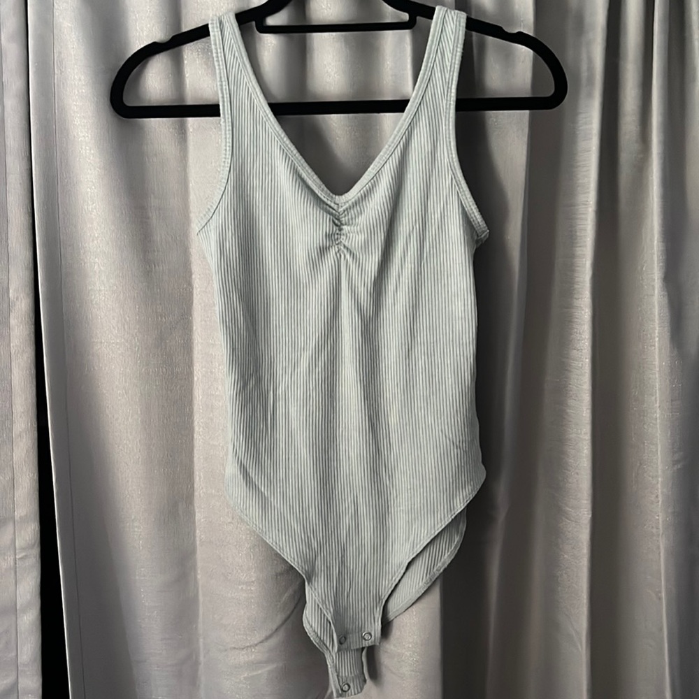 Mint green body suit